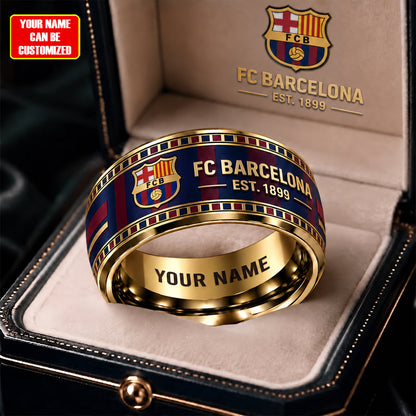 Personalized Barca EST. 1899 Custom Alloy Ring