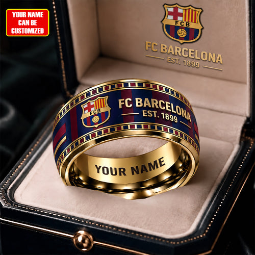 Personalized Barca EST. 1899 Custom Alloy Ring