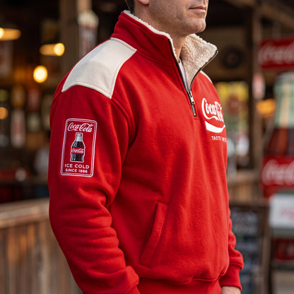 Cola Taste The Feeling Fleece Quarter-Zip Pullover