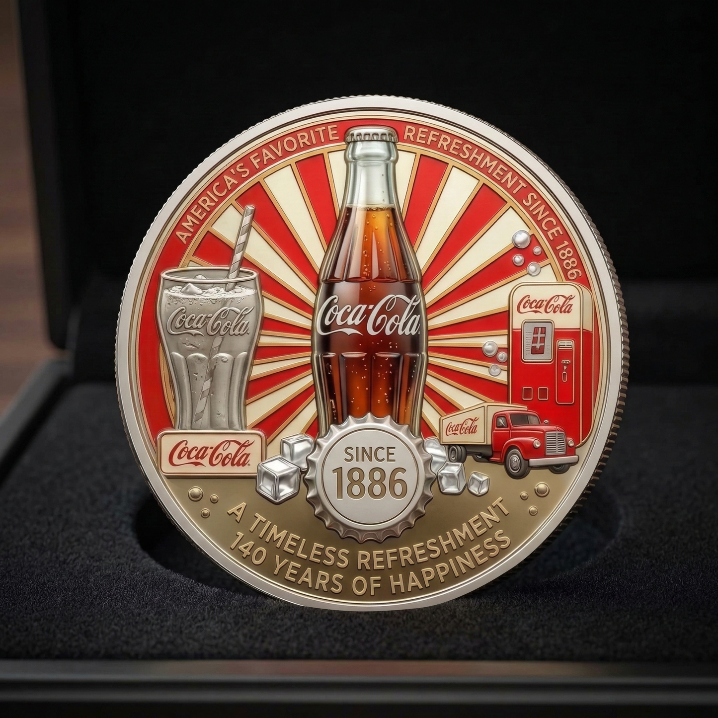 Cola 140th Anniversary Commemorative Coin V4