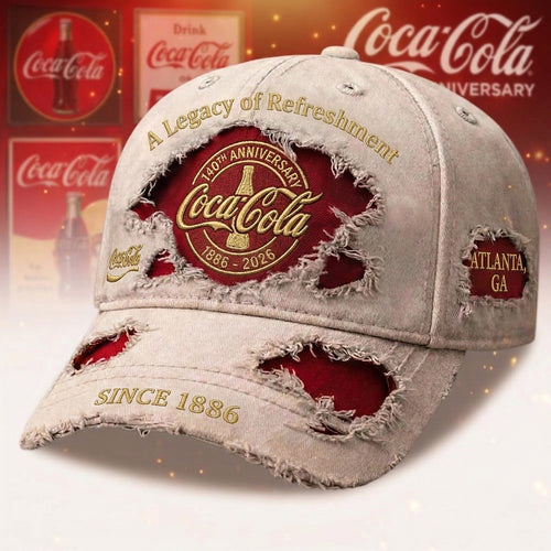 Cola 140TH Anniversary Cap , Cola Luxury Classic Cap