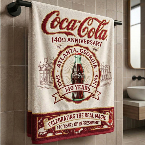 Cola 140th Anniversary Premium Heritage Towel