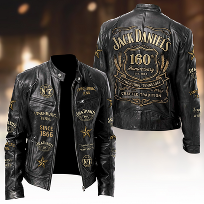 Jack Dani 160th Anniversary Collar Leather Jacket V4