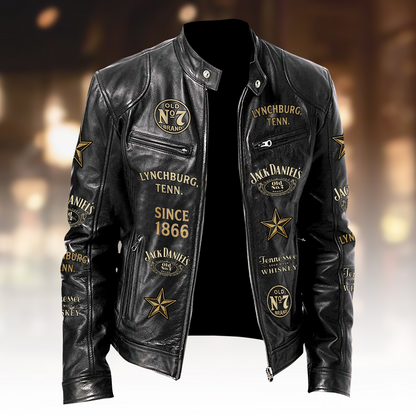 Jack Dani 160th Anniversary Collar Leather Jacket V4