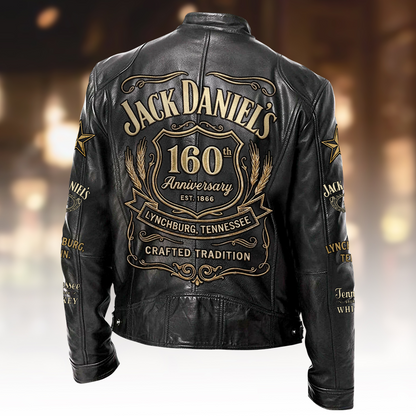 Jack Dani 160th Anniversary Collar Leather Jacket V4