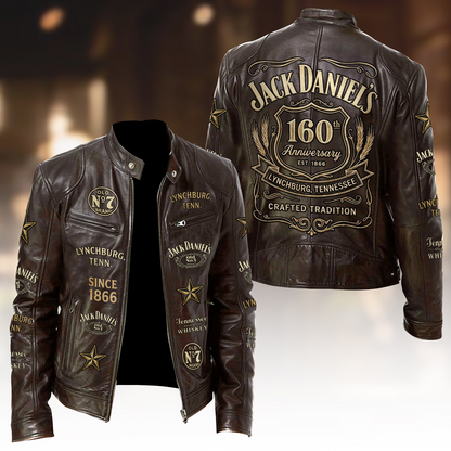 Jack Dani 160th Anniversary Collar Leather Jacket V4