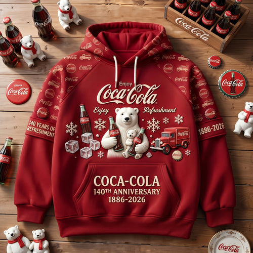Cola 140th Anniversary Unisex Hoodie V4