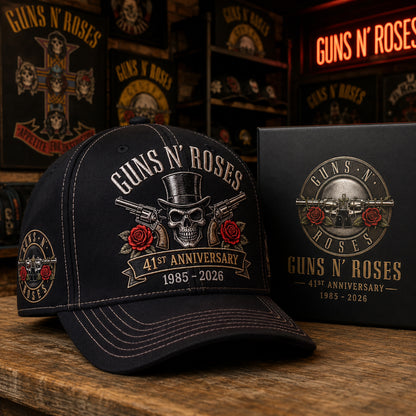 Gns N' Roses 41st Anniversary Cap , Gns N' Roses World Tour 2026 Cap
