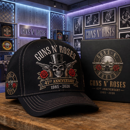Gns N' Roses 41st Anniversary Cap , Gns N' Roses World Tour 2026 Cap