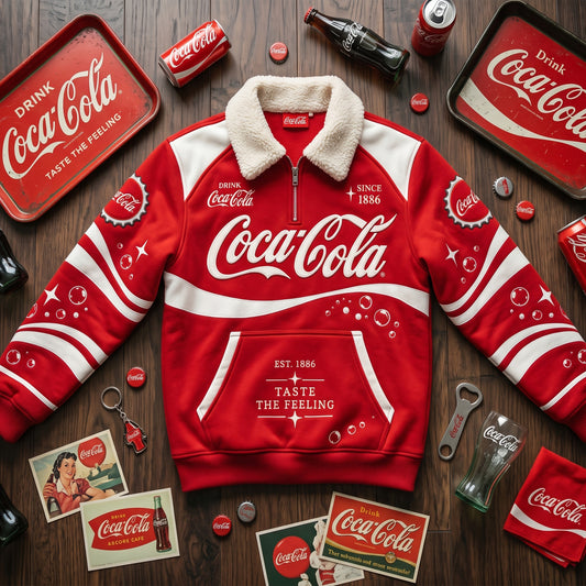 Cola Taste The Feeling Fleece Quarter-Zip Pullover V2