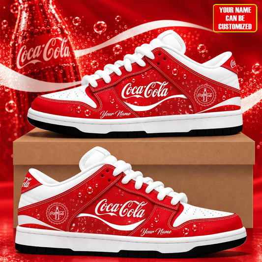 Personalized Cola Classic Sneakers – Custom Name Cola Low Top Shoes