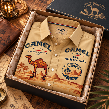 Camel EST. 1913 Vintage Western Button-Up Shirt