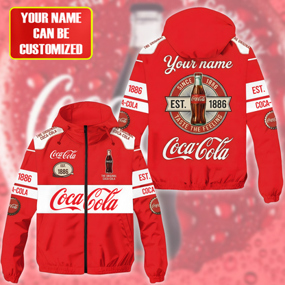 Personalized Cola EST. 1886 Windproof Rush Jacket