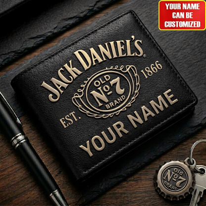 Personalized Jack Dani EST. 1866 Leather Wallet V2