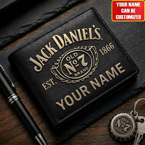 Personalized Jack Dani EST. 1866 Leather Wallet V2