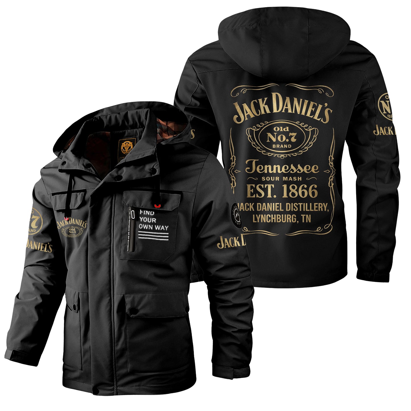 Jack Dani EST. 1866 Windbreaker Hooded Jacket