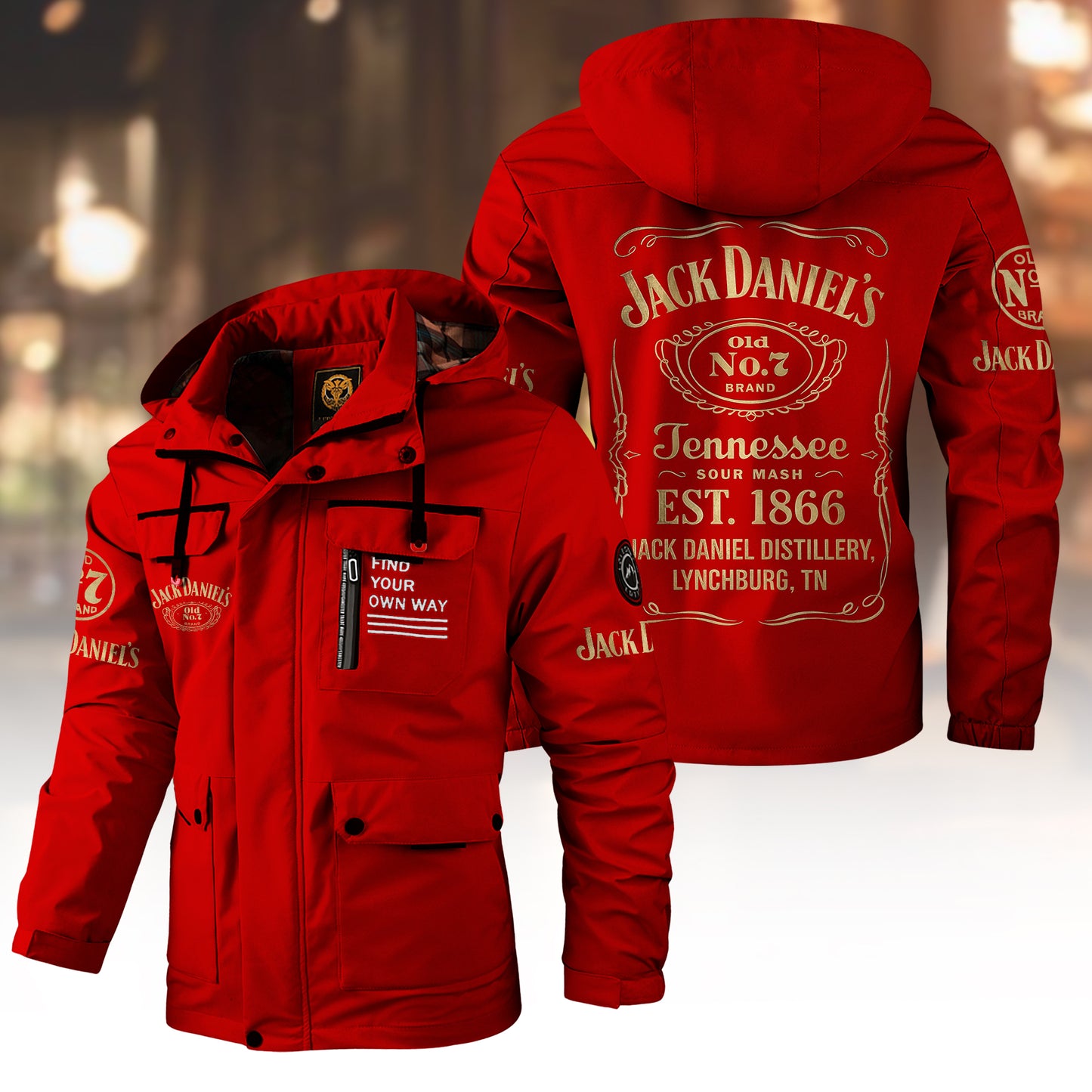 Jack Dani EST. 1866 Windbreaker Hooded Jacket