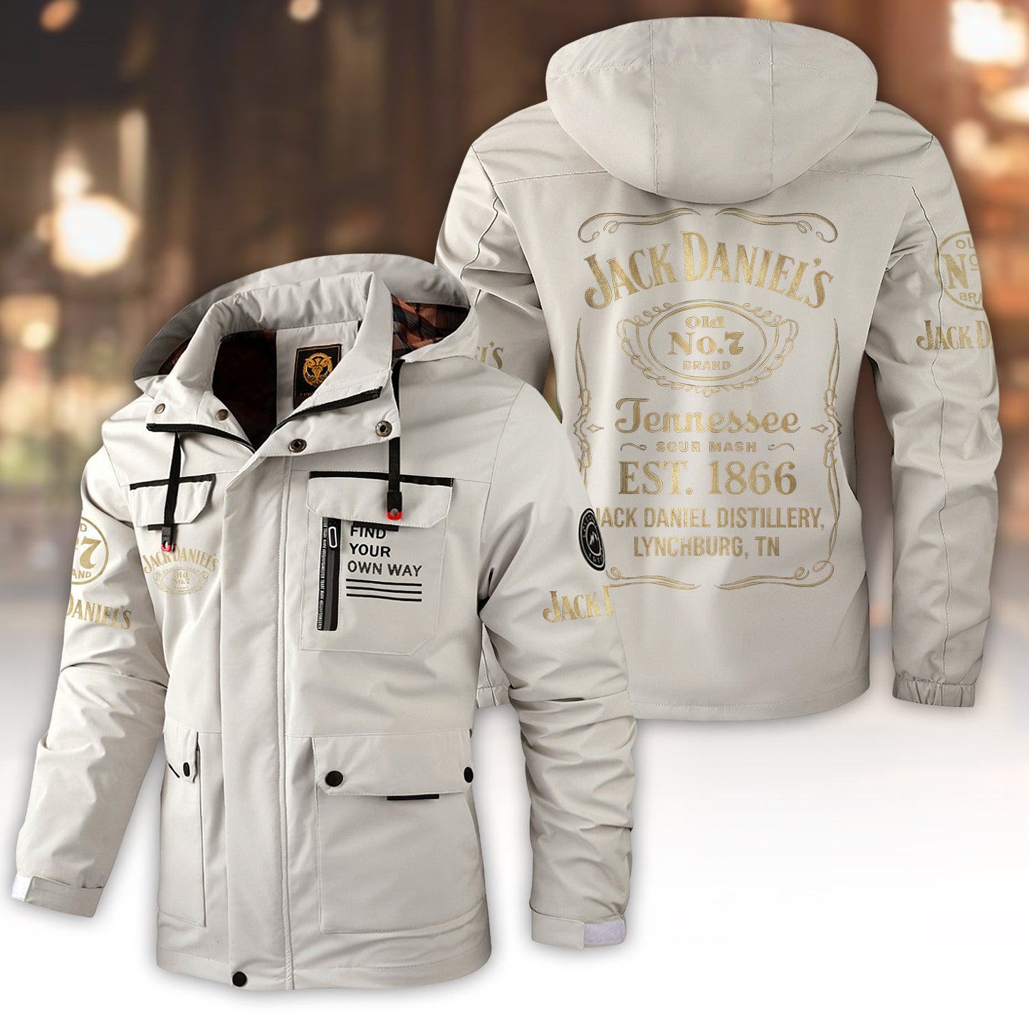 Jack Dani EST. 1866 Windbreaker Hooded Jacket