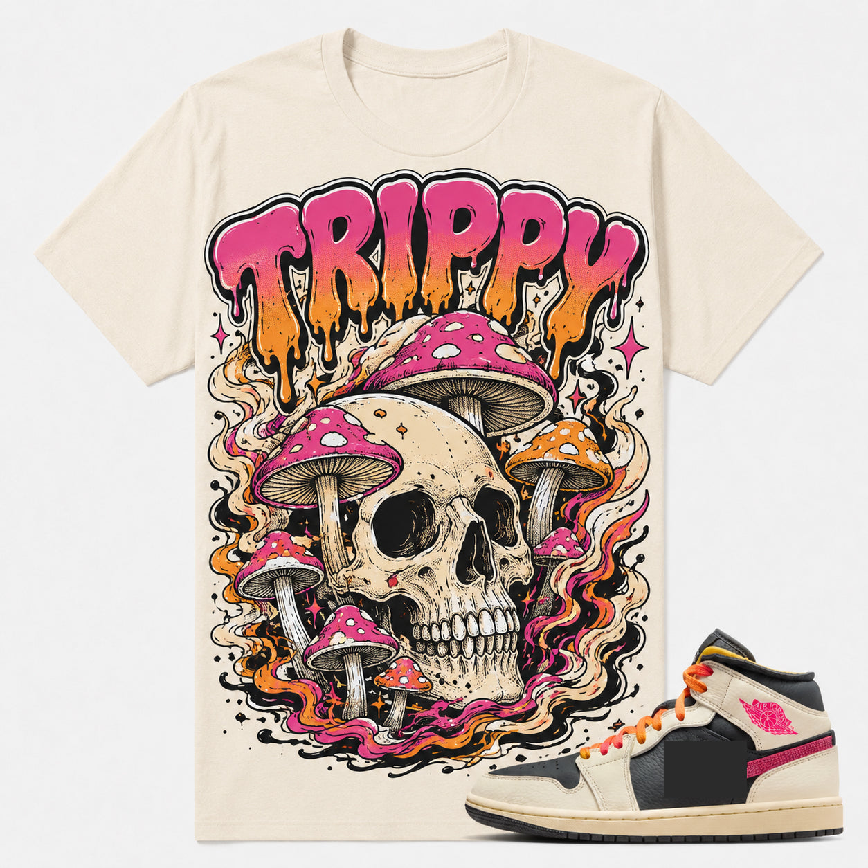 TRIPPY Shirt To Match AJ 1 Mid, AJ 1 Mid Matching Shirt