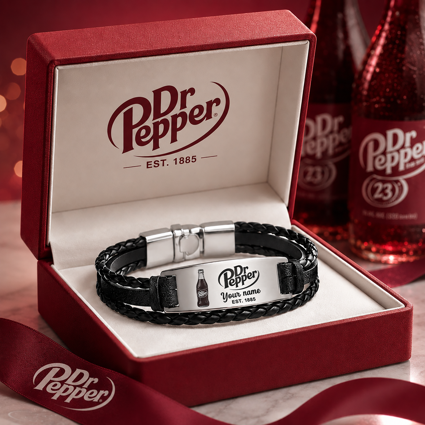 Dr Pepper EST. 1885 Handmade Bracelet Gift For Fans