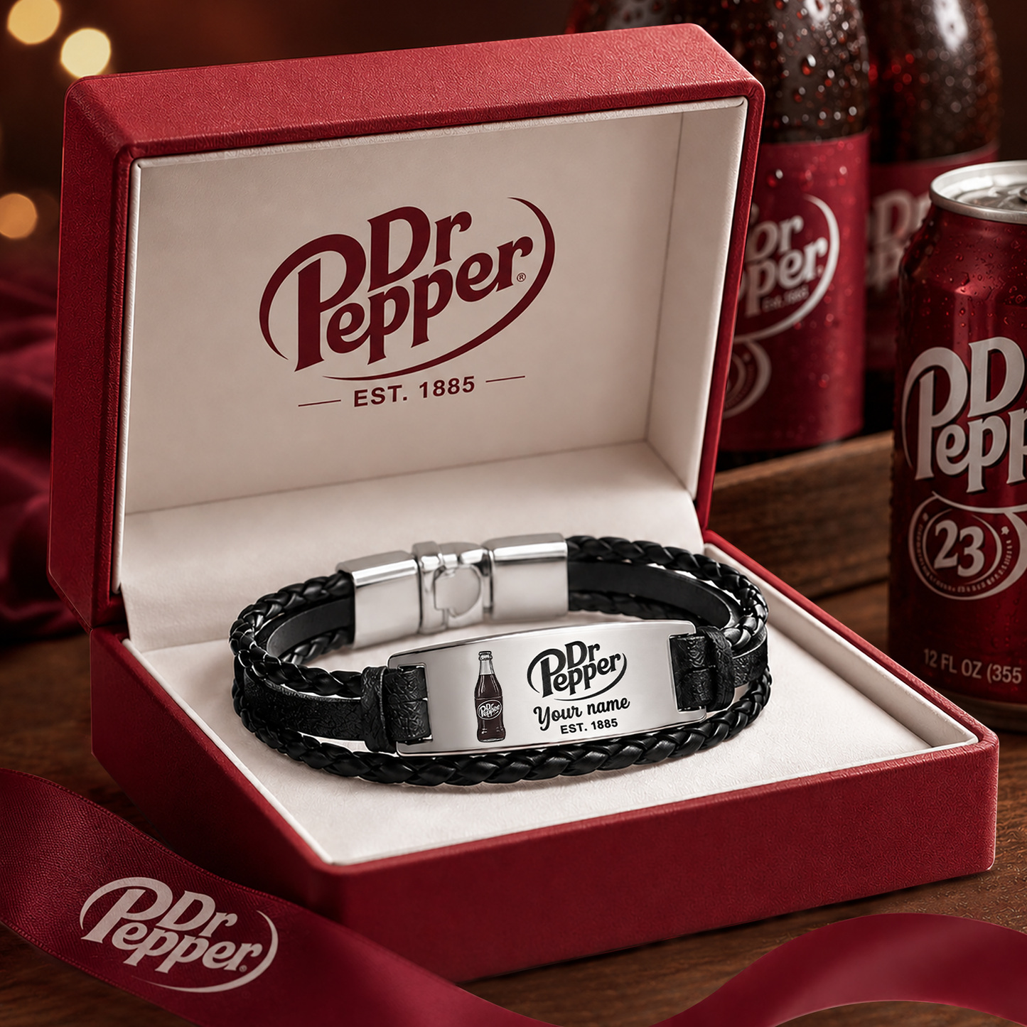 Dr Pepper EST. 1885 Handmade Bracelet Gift For Fans