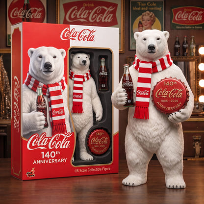 Cola Polar Bears 140th Anniversary Acrylic Plaque – Polar Bears Collector Gift