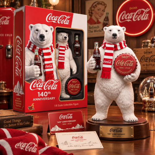 Cola Polar Bears 140th Anniversary Acrylic Plaque – Polar Bears Collector Gift