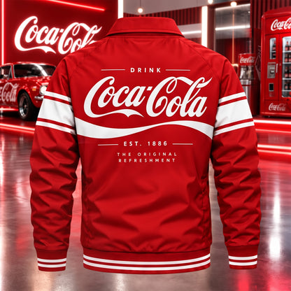 Cola EST. 1886 Classic Retro Zip-Up Jacket