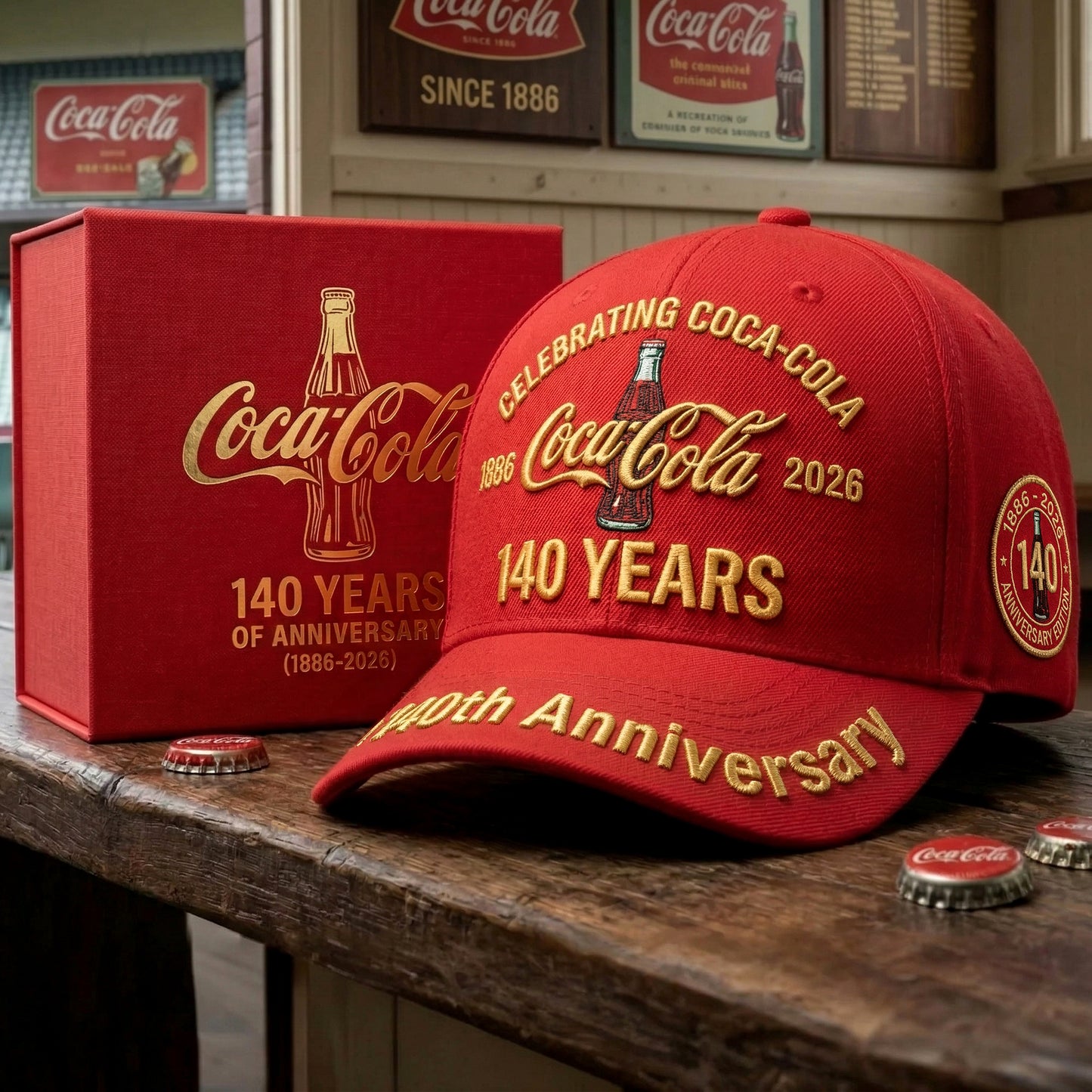 Cola 140TH Anniversary Cap V3 , Cola Luxury Cap
