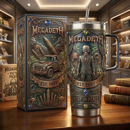 MGD Rust In Peace Insulated Tumbler 30oz , MGD Tumbler 40oz