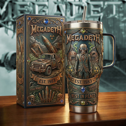 MGD Rust In Peace Insulated Tumbler 30oz , MGD Tumbler 40oz