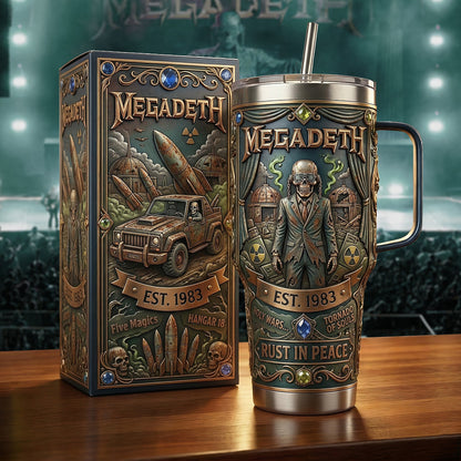 MGD Rust In Peace Insulated Tumbler 30oz , MGD Tumbler 40oz