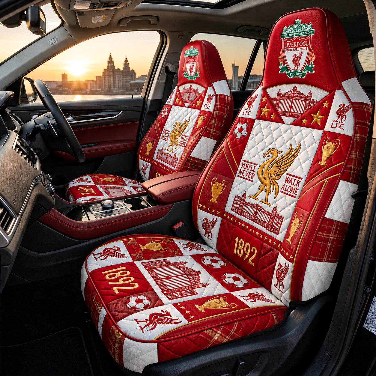 L.V.P EST. 1892 Car Seat Covers Universal Fit - Set 2