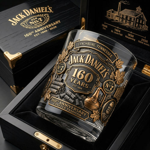 Jack Dani 160TH Anniversary Glass V6 , Jack Dani Glass