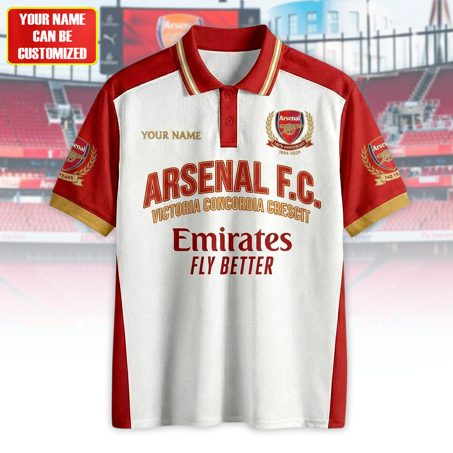 Personalized Ars F.C. 140TH Anniversary Polo , Ars Shirt , Ars 2026 Shirt