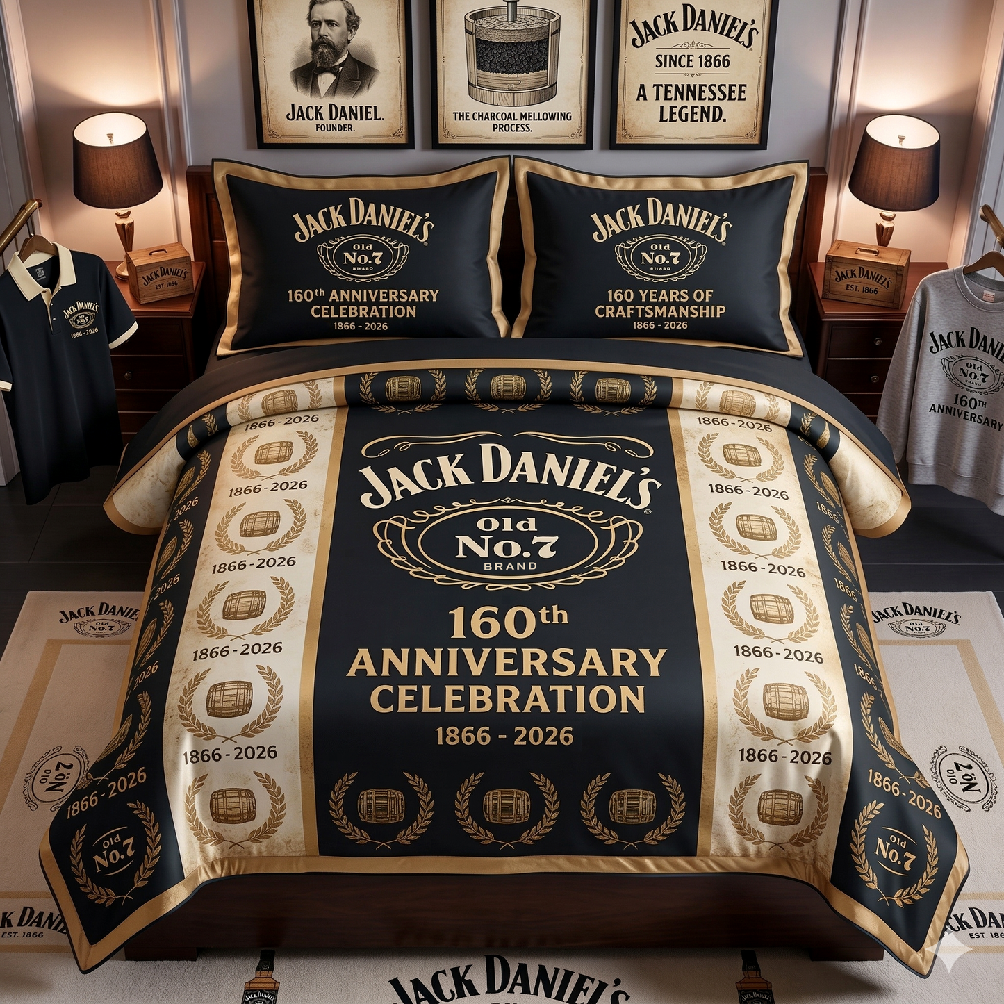 Jack Dani 160TH Anniversary Pattern Bedding Set V2