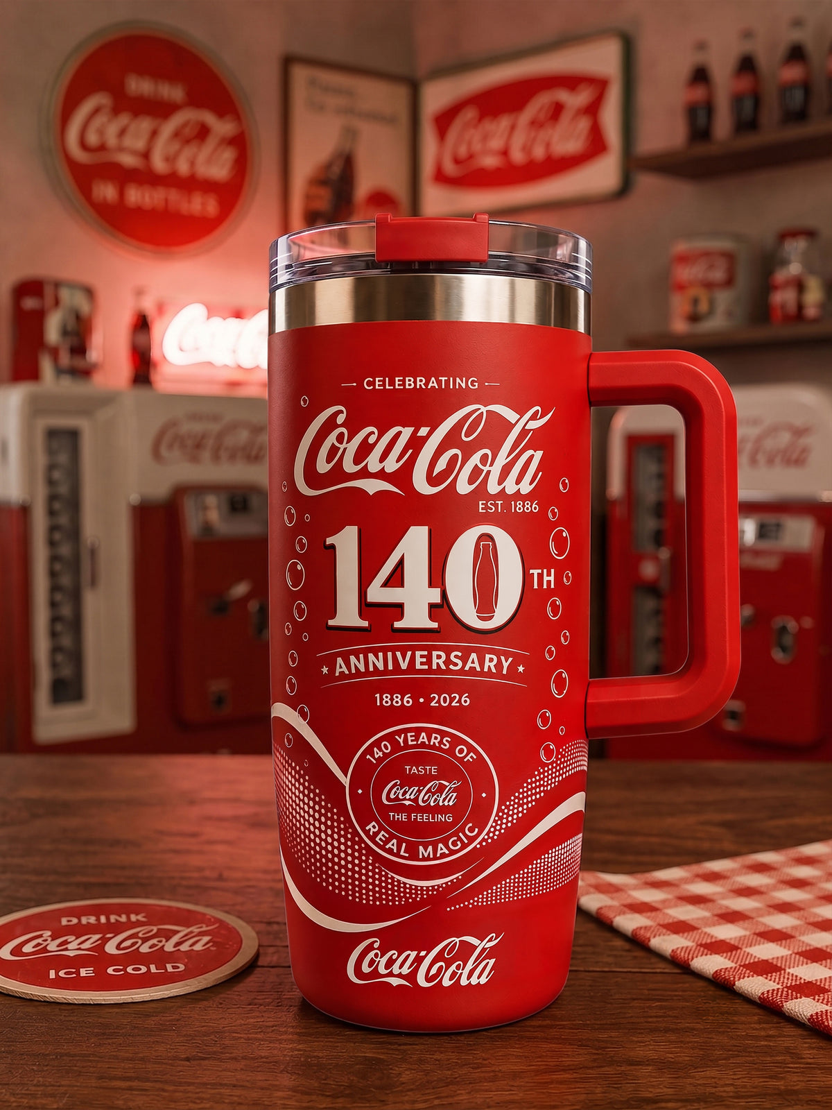 Cola 140th Anniversary Insulated Tumbler 30oz V29, Cola Tumbler 40oz
