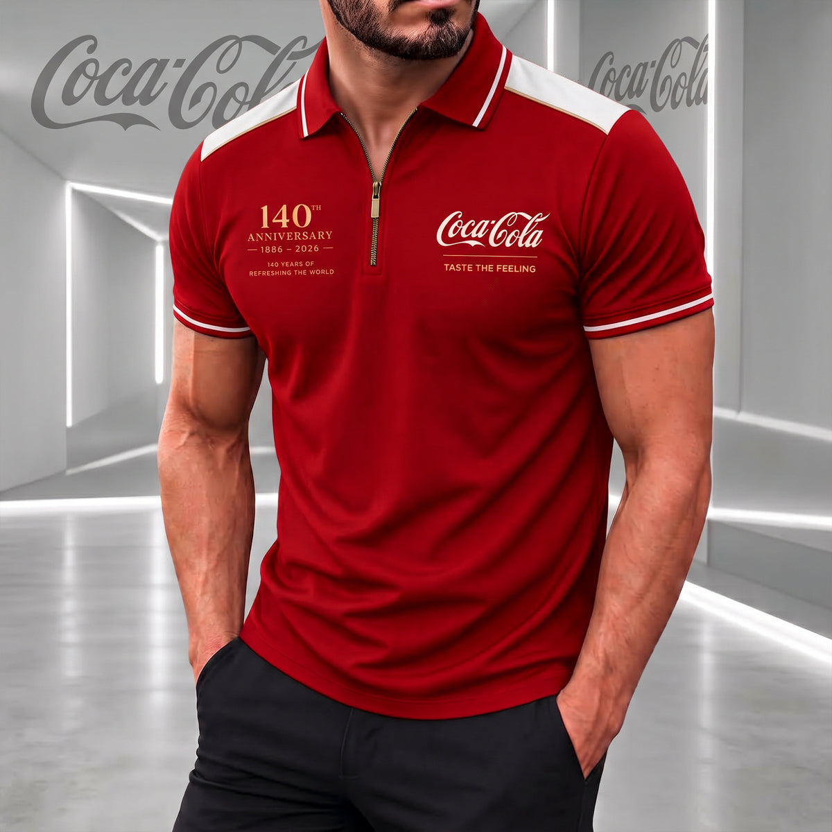 Cola 140th Anniversary Polo V14 , Cola Shirt , Cola 2026 Shirt