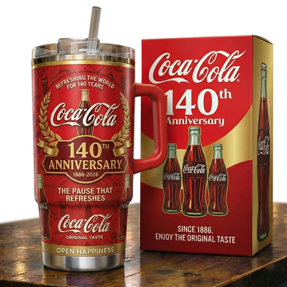 Cola 140TH Anniversary Insulated Tumbler 30oz V2 , Cola Tumbler 40oz