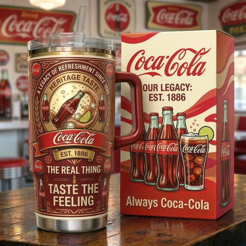 Cola EST. 1886 Insulated Tumbler 30oz V5 , Cola Tumbler 40oz