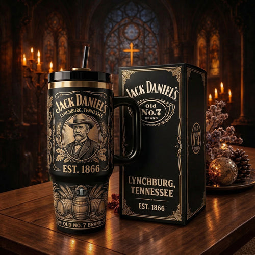 Jack Dani EST. 1866 Insulated Tumbler 30oz V9 , Jack Dani Tumbler 40oz