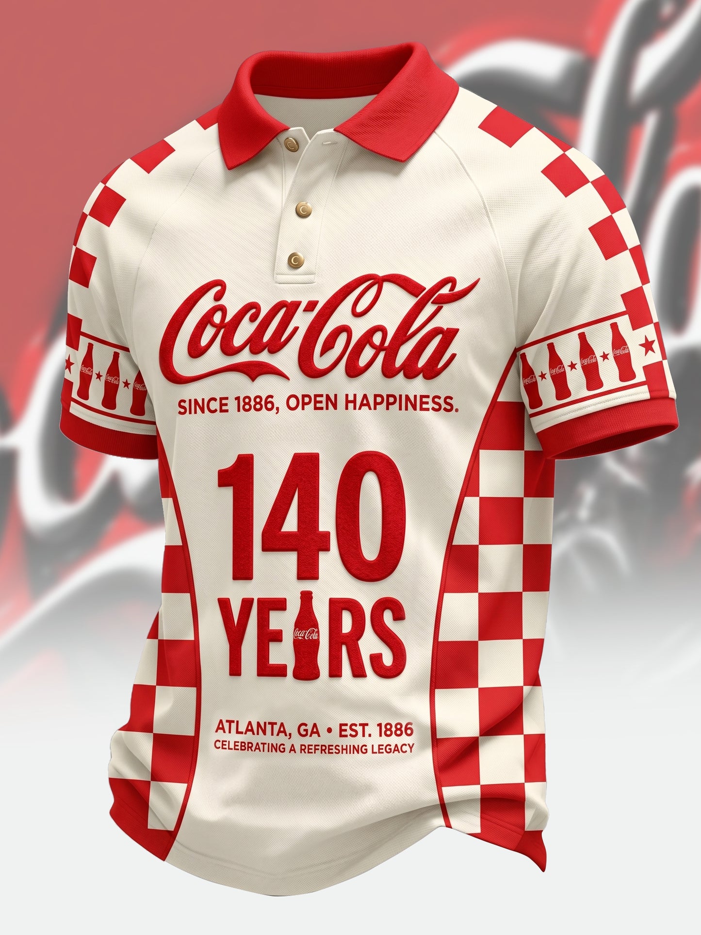 Cola 140th Anniversary Polo V6 , Cola Shirt , Cola 2026 Shirt