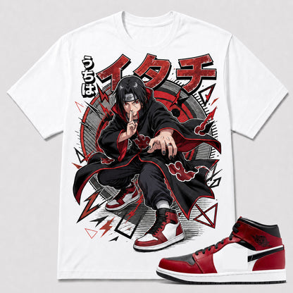 ITACHI AKATSUKI Shirt To Match AJ 1 MID , AJ 1 Matching Shirt