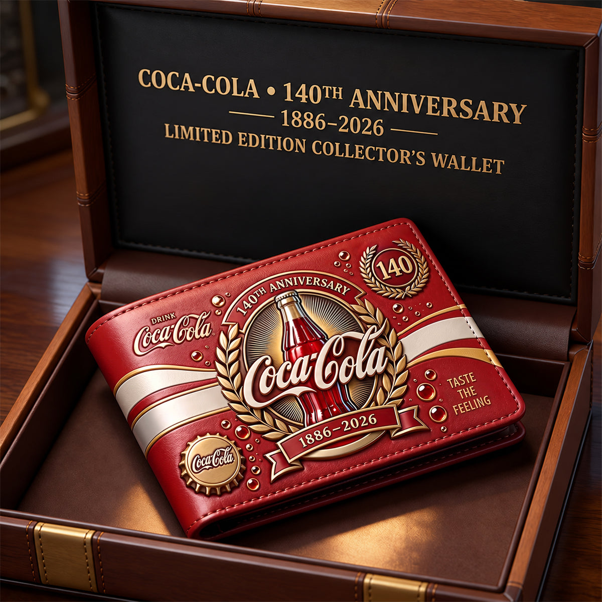 Cola 140TH Anniversary Leather Wallet