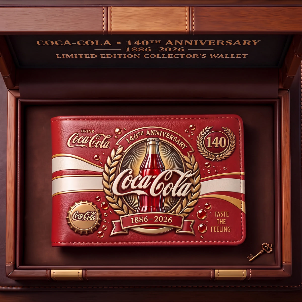 Cola 140TH Anniversary Leather Wallet