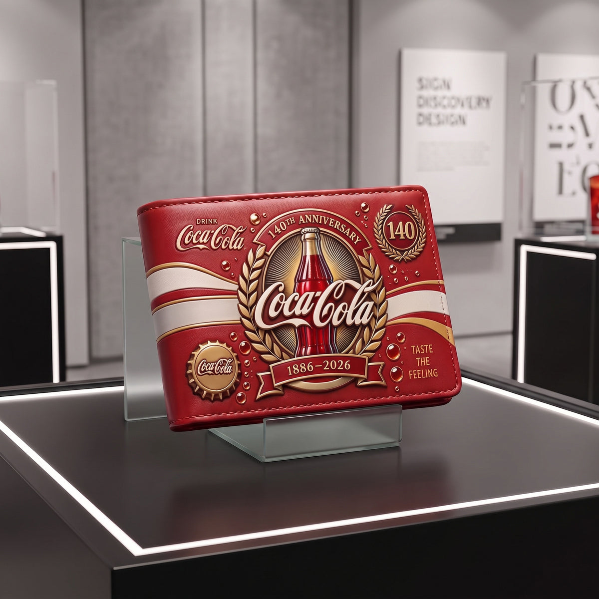 Cola 140TH Anniversary Leather Wallet