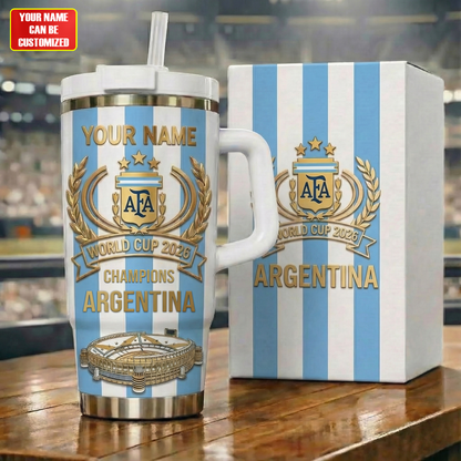 Personalized Argentina FF WC 2026 Insulated Tumbler 40oz