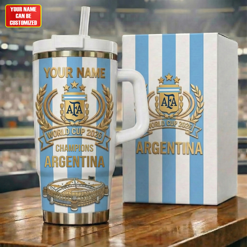 Personalized Argentina FF WC 2026 Insulated Tumbler 40oz