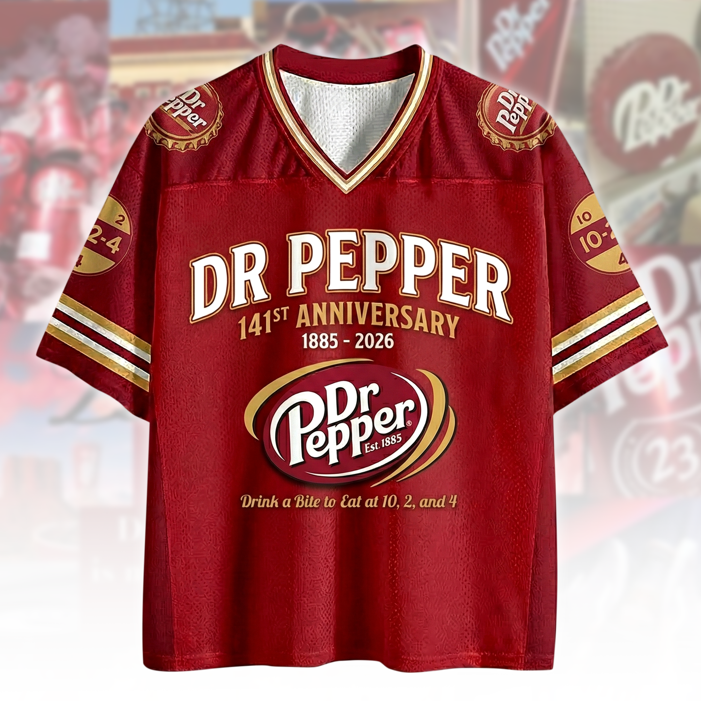Dr Pepper 141ST Anniversary Two Mesh Jersey Shirt