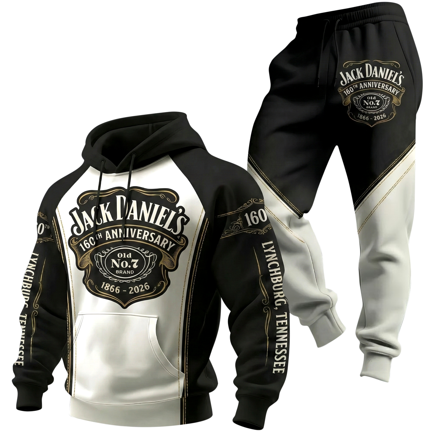 Jack Dani 160TH Anniversary All over Printed Hoodie and Sweatpants set